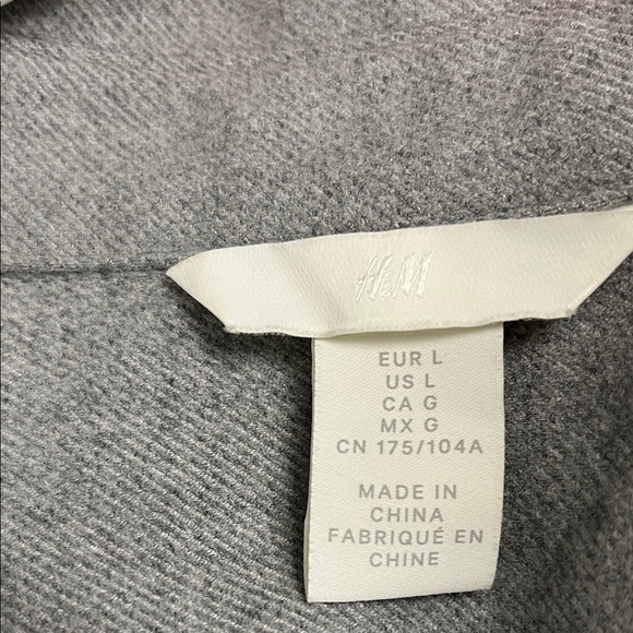 H&M Gray Button-Up Shacket - Picture 10 of 11